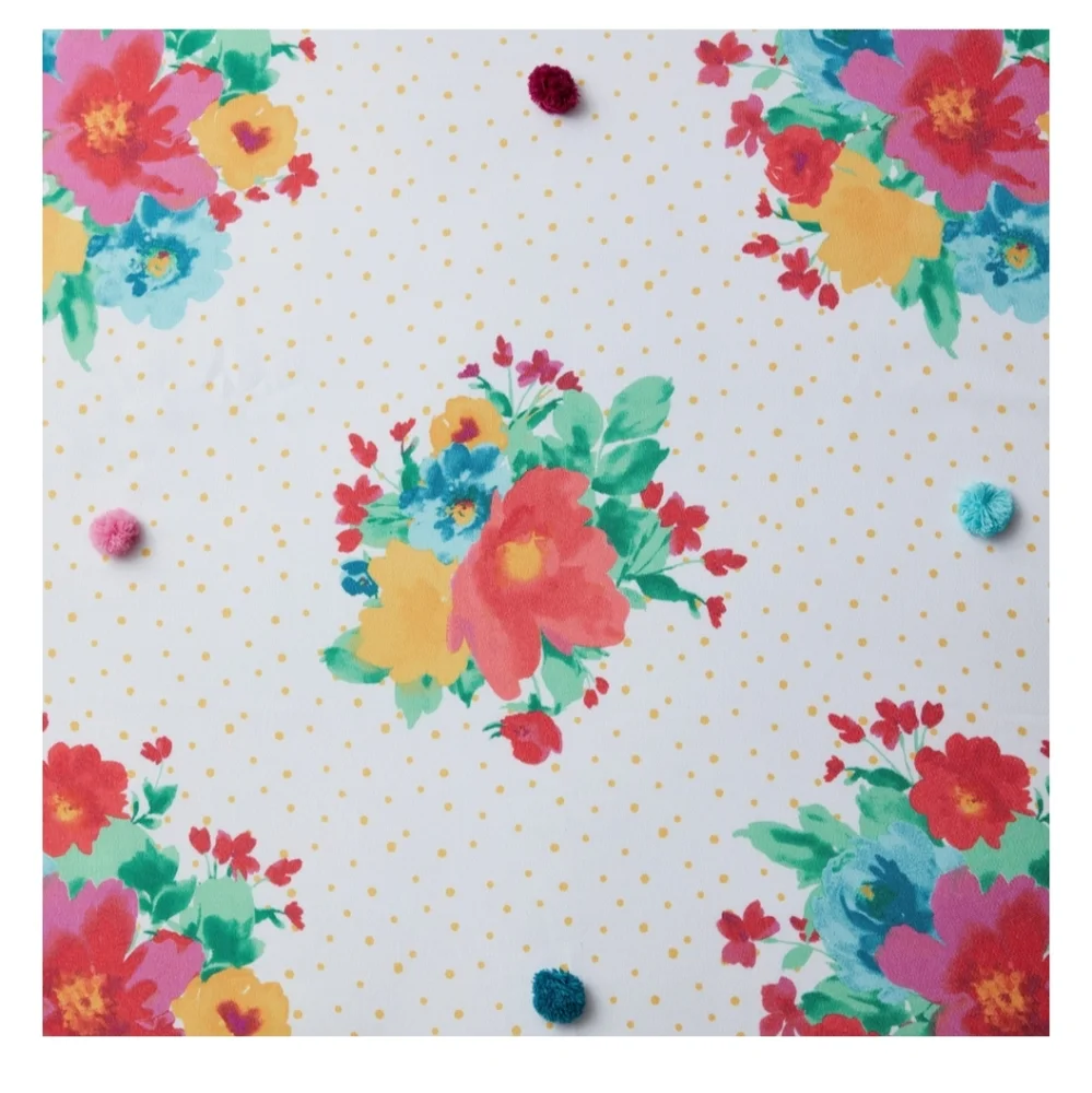 💲Pioneer Woman Shower Curtain Breezy Blossom 72 x 72